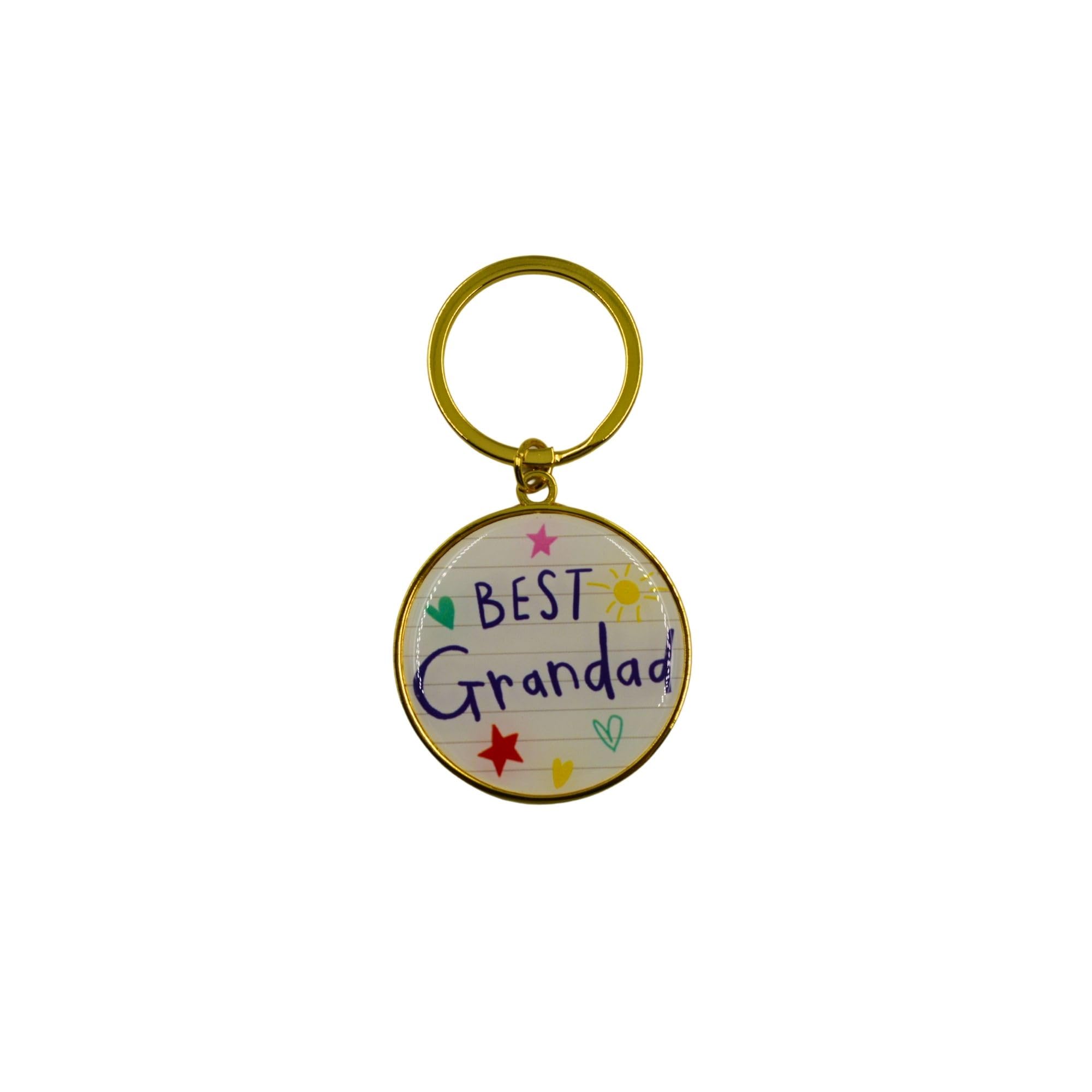 HOX Scribbles Metal Keyring - Grandad