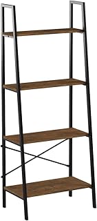 Blissun Blissun 4 Tiers Ladder Shelf, Vintage Bookshelf, Storage Rack Shelf for Office, Bathroom, Living Room