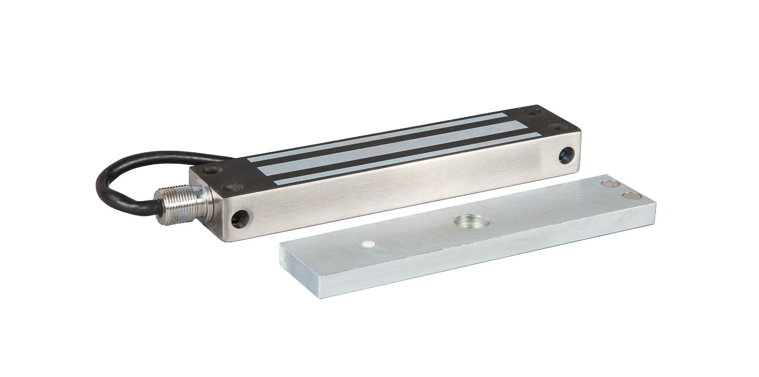 Rgl ‎Aluminium Exml600-Gate-M External Monitored 280Kgs (600Lb) Holding Force Magnetic Lock For External Access Control Door
