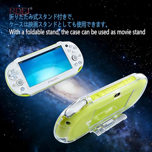RDFJ Full Cover Skin Crystal Clear Hard Case for PSVita2000 Series