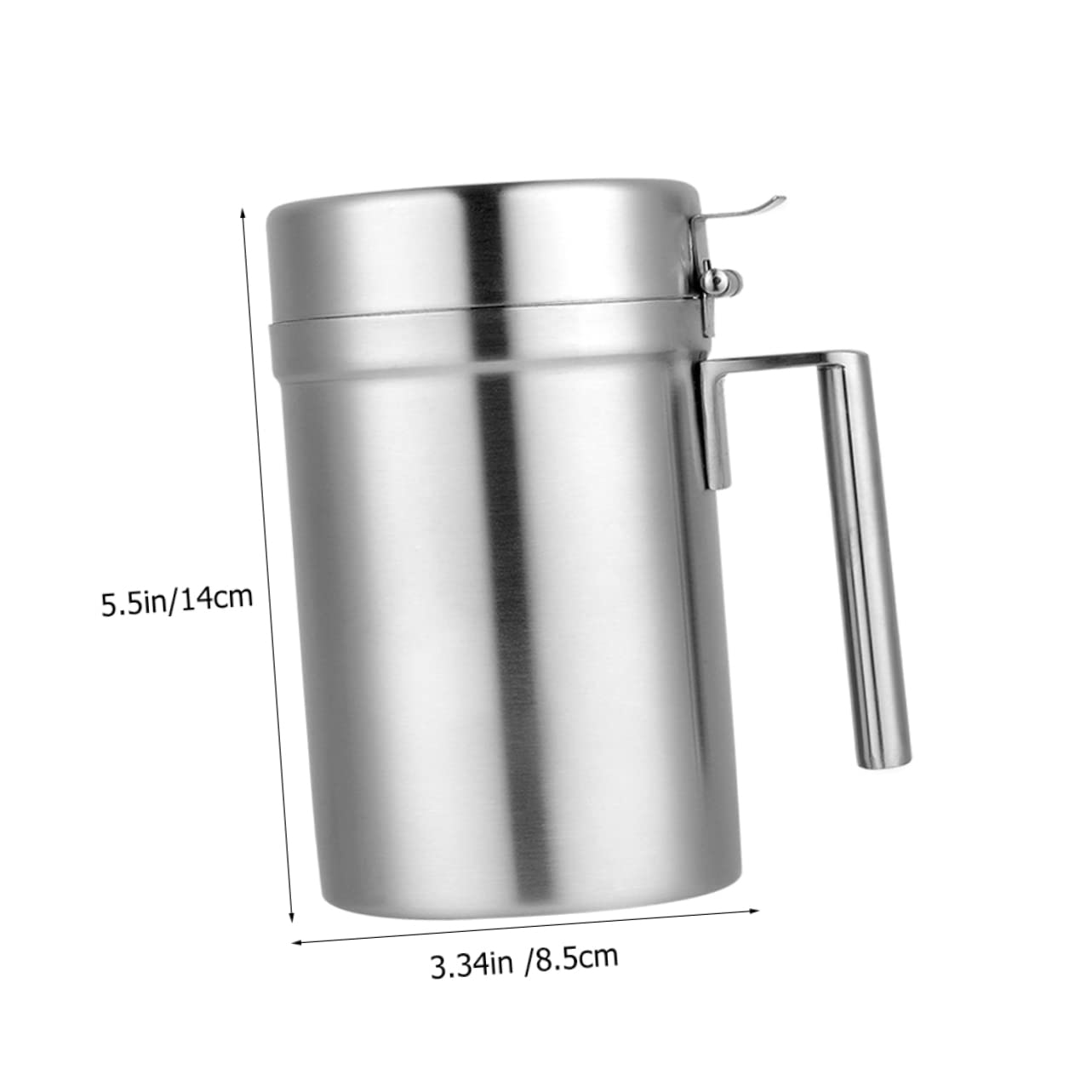UKCOCO Botella Dispensadora de Aceite de Cocina Acero Inoxidable Recipiente para Vinagre y Salsa de Soja para Cocinar Restaurantes y Barbacoas