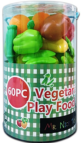 Mr. Nice Toy 60Piece Vegetarian Play Food Set