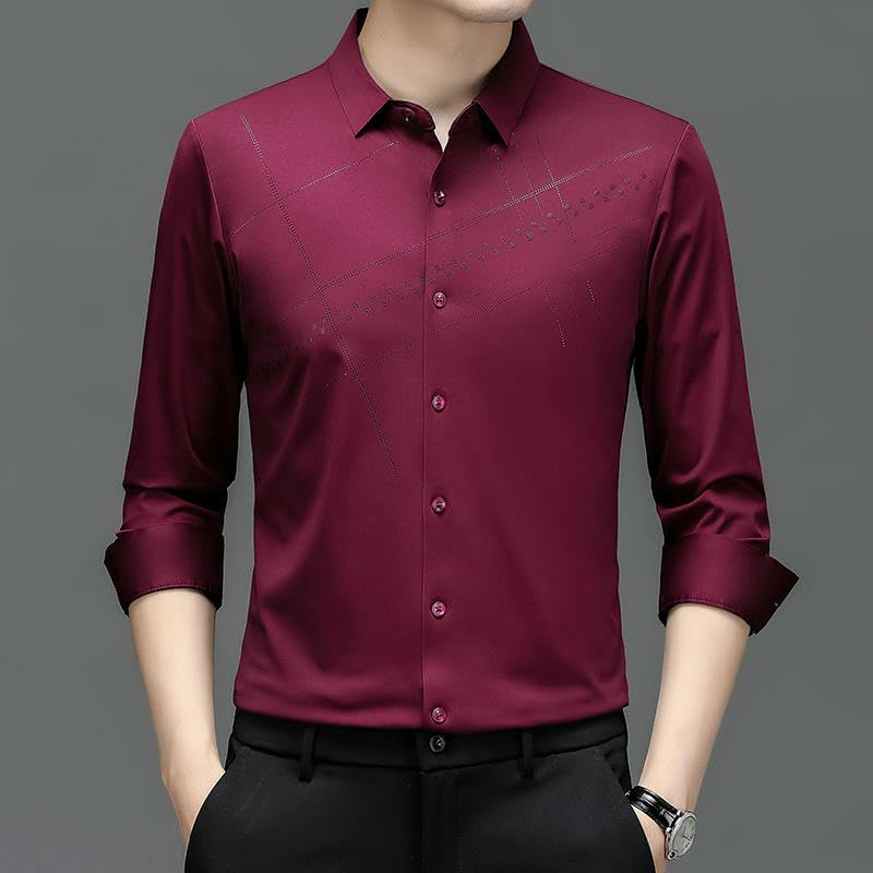 Camisa transpirable de rayas para hombre contra el calor excesivo 6