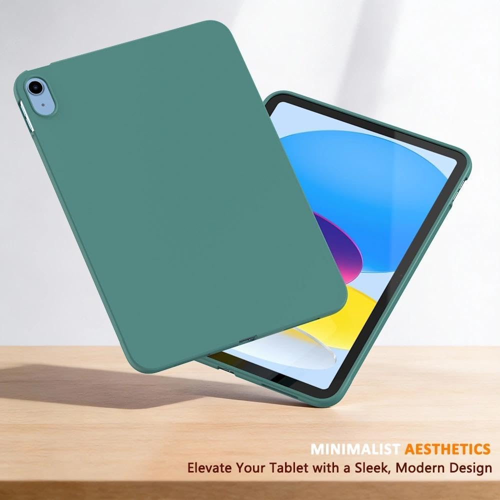 Case for New iPad Air 13 inch (M3/M2-2025/2024), Thin and Lightweight, Soft, Shockproof Slim Tablet Back Cover, Military Green - Image 2