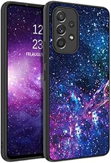 BENTOBEN Samsung Galaxy A53 5G Case, Glow in the Dark Nebula Galaxy Slim Phone Case for Samsung Galaxy A53, Shockproof Flexible Bumper Protective Silicone Phone Cover for Samsung Galaxy A53 5G Purple
