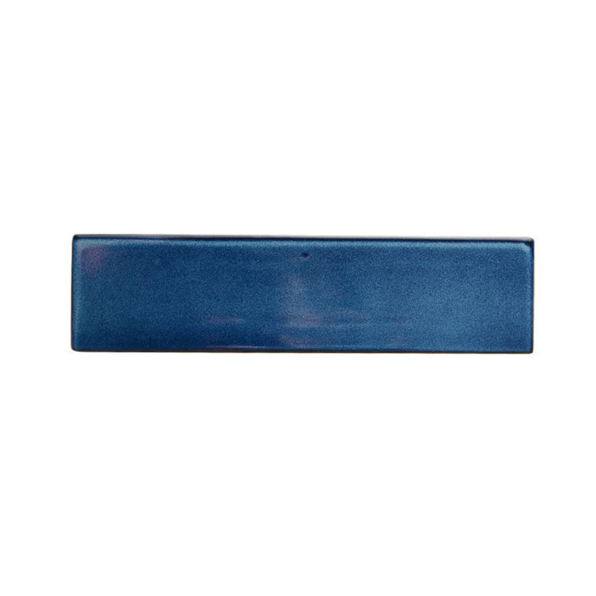 Plateau à sushis bleu japonerie en céramique, plat de service rectangulaire
