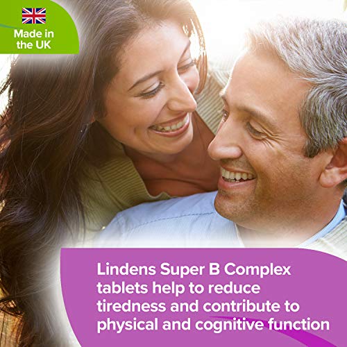 Lindens - Super B Complex Tablets - 90 Pack - UK Made - 3 Months Supply with a Full Spectrum of B Vitamins and Vitamin C - Reduces Tiredness and Fatigue - Letterbox Friendly, Vegan - Image 4