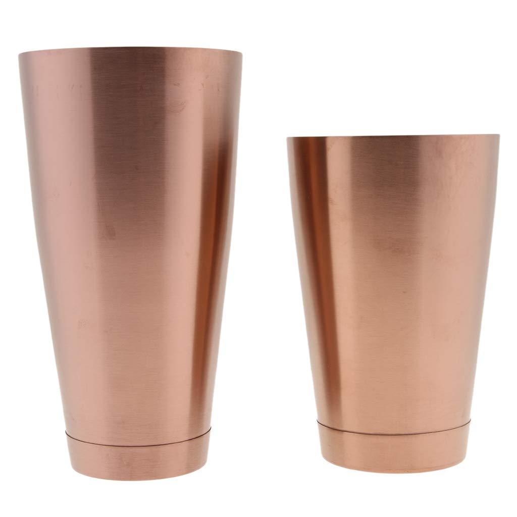 Losa Boston Cocktail Shaker Set Cocktail Shaker Bar Shaker Set Built Rose Gold