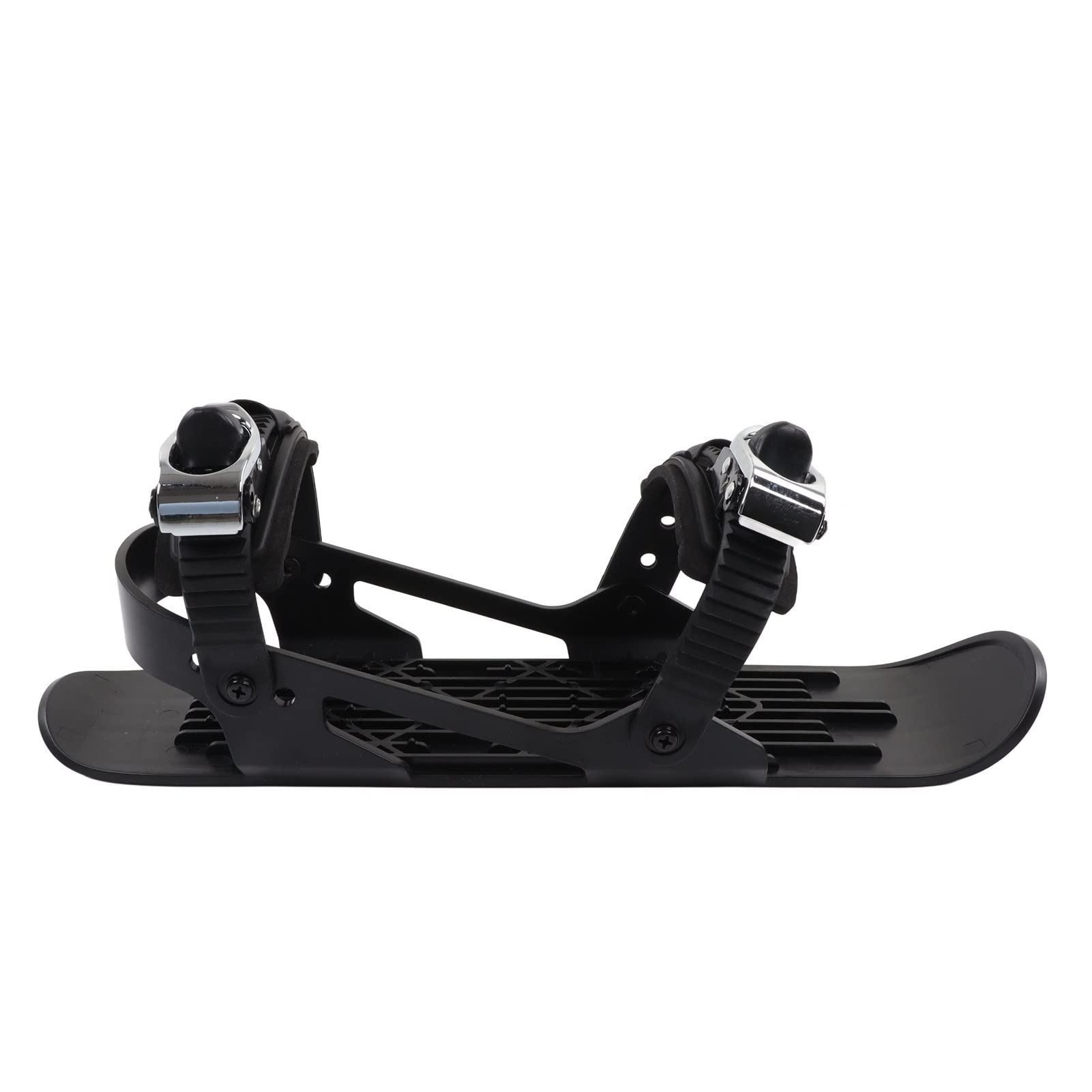 Naroote Mini Patins de Ski, Contrôle Facile, Très Durable, Assez Petit pour Attacher aux Bottes, Sangle Réglable, Patins de Ski Courts, Boucle en Métal pour Les Sports d'hiver.