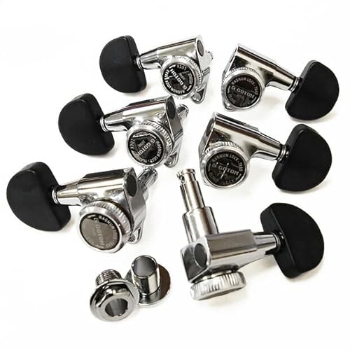 GOTOH SG301 MG-T B20 C L3 R3 クロ-ム マグナムロック トラッド 両側タイプ ギター ペグ 6個セット 【Ebiオリジナルピック付】