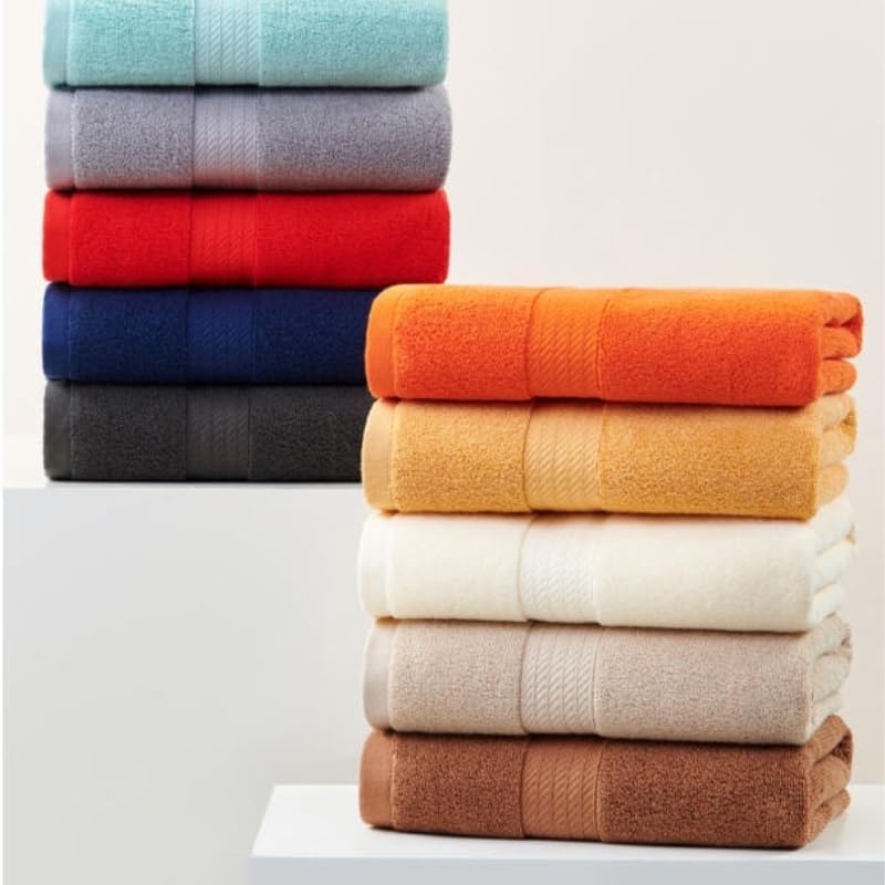 High GSM Cotton Small Bath Sheets, Large Adult Soft Absorbent Shower Towels