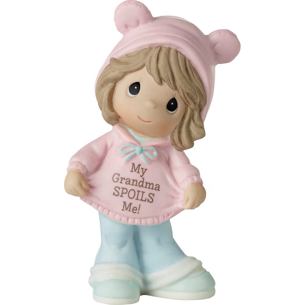 Figurine Bisque en Porcelaine Precious Moments sur Étagère de Salon