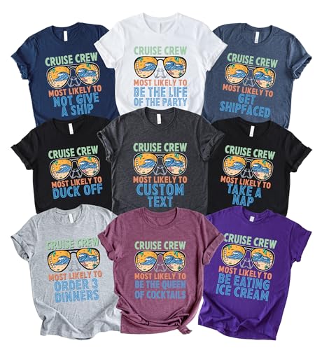 168 Quotes Most Likely to Cruise Shirt, Matching Family Cruise 2025 T-Shirt, Tee for Cruise Party, Family Vacation Outfit, Cruise Birthday Gift, First Cruise Gifts, Family Holiday Shirt Black