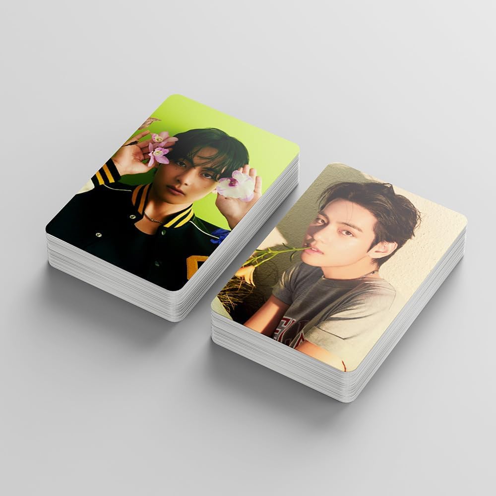 55pcs Kpop BTS Collection Cards for BTS Bangtan Boys V Solo Kim