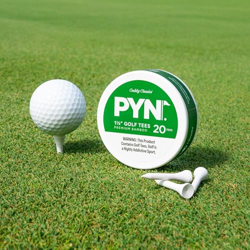 Magnetic Golf Tee Holder Set with Bamboo & Plastic Tees