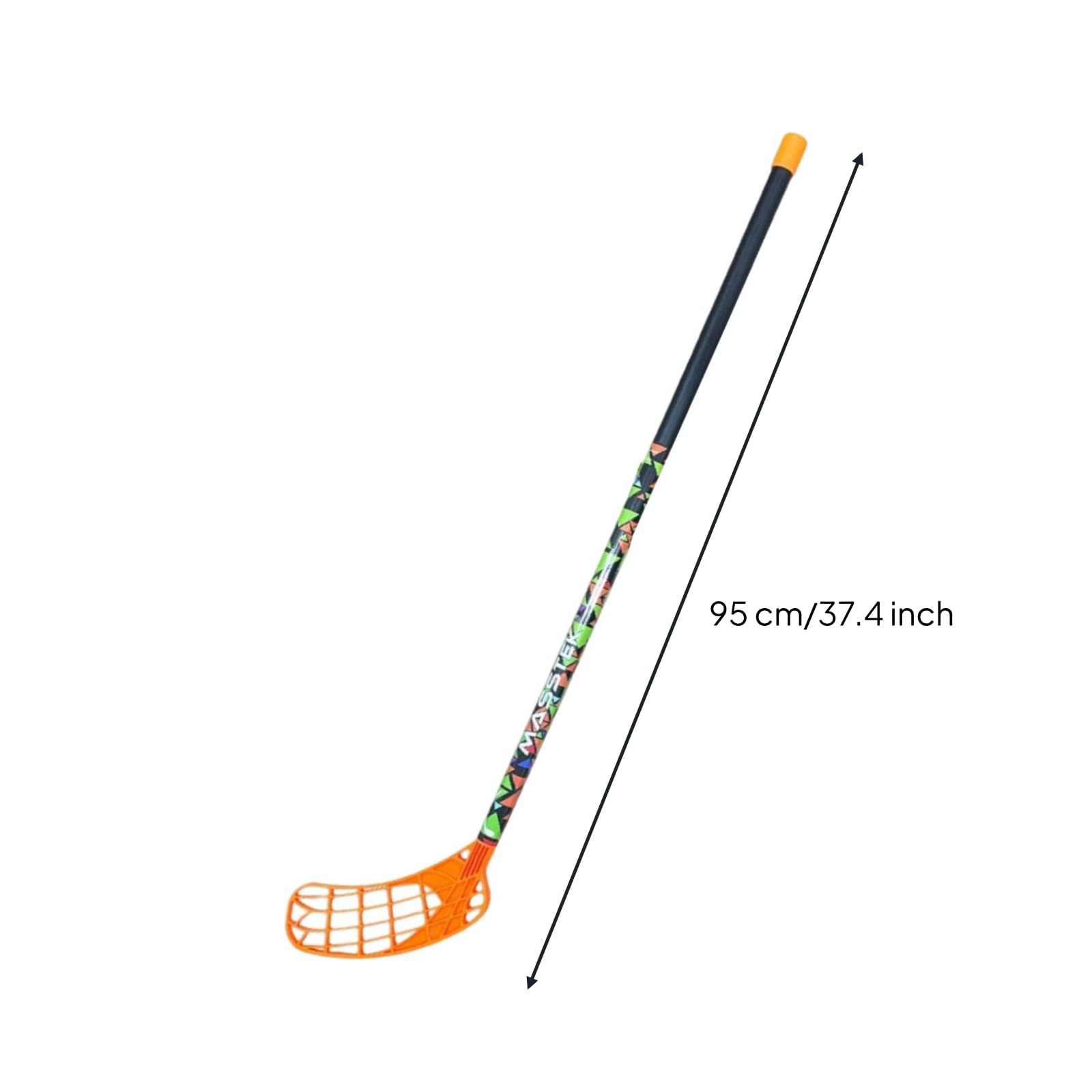 Amagogo Palo de Floorball Palo Stick Bastón Barra con Estructura Fácil de Manejar y Cabeza de Polietileno Compacto para Control