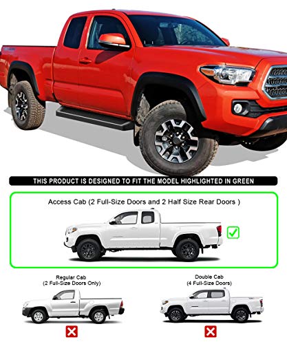 Estribos APS 6in Negros para Tacoma Extended Cab 05-23 miniatura 2