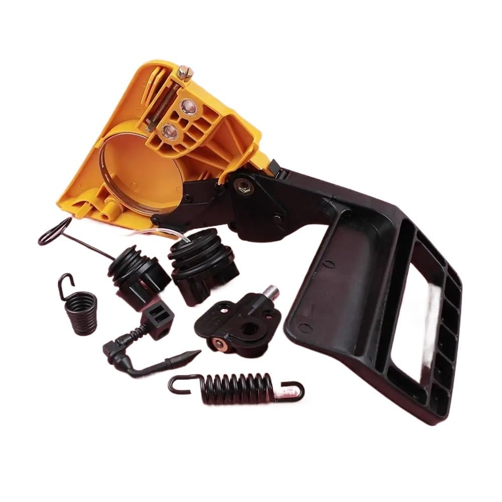 Adecuado for motosierra Partn-r 350 351, protector de freno de mano, kit de bomba de aceite, accesorios que incluyen tapa de aceite y resorte amortiguador.