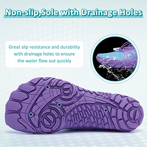 Image of ziitop Water Shoes for Men Women Beach Barefoot Swim Rock Climbing Pool Shoes Socks, Anti-Slip Breathable Quick Dry Lightweight Slip-on, Outdoor Sport Hiking Walking Boating Fishing Diving Surfing