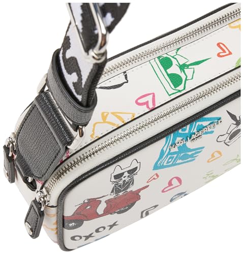 Image of KARL LAGERFELD womens Maybelle Printed Crossbody