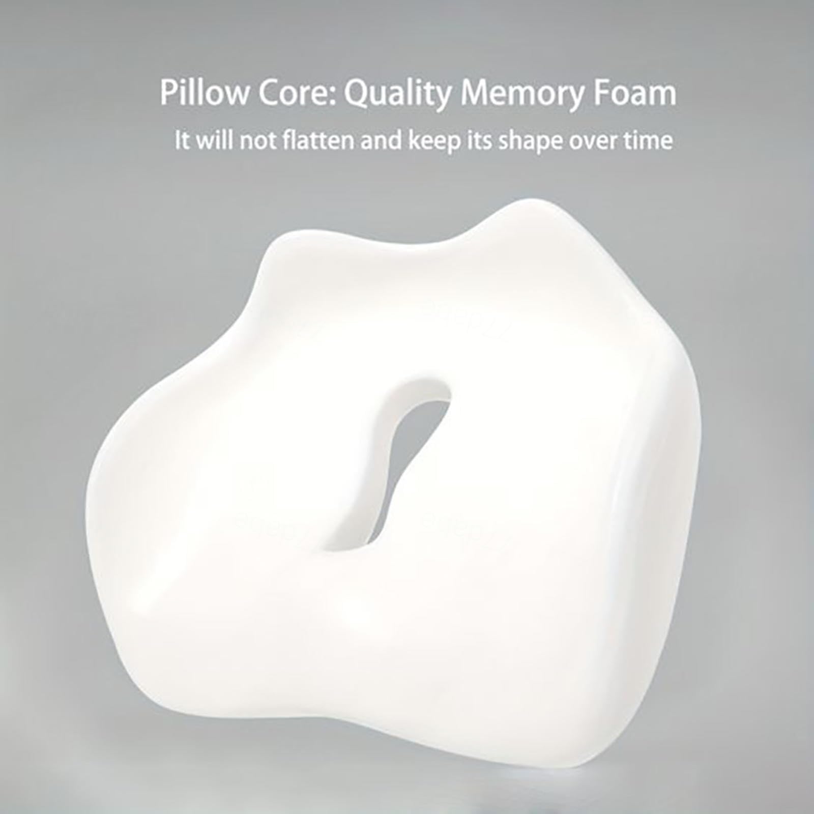 HAZARA Cojín Antiescaras, Cojin Ergonomico para Alivio De Presión, Cojin para Silla De Oficina para Largas Horas Sentadas En La Oficina,Automóvil,A-Black