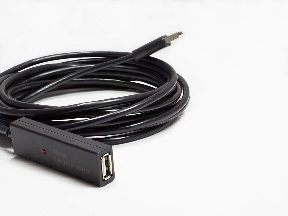 Good Connections USB 2.0 Aktives Cable de extensión 10m St. A para BU. A Negro