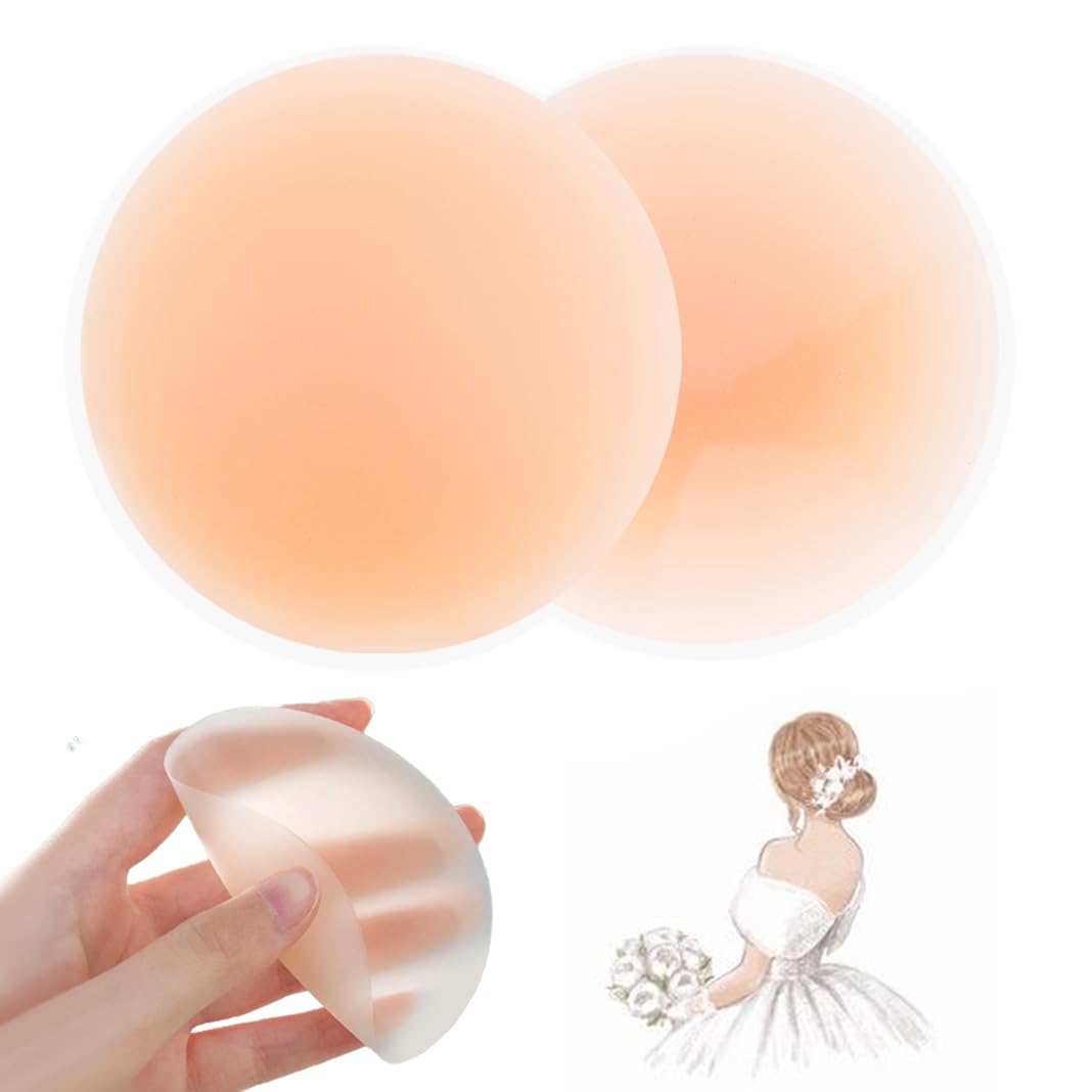 DAFYNCHBreast Petals Nipple Covers Nipple Pasties Pack Cakes Body Nipple Cover Skin Pads Nipple Coverings Reusable Silicone Nipple Sticker Covers Pasties Bras For Women Nude