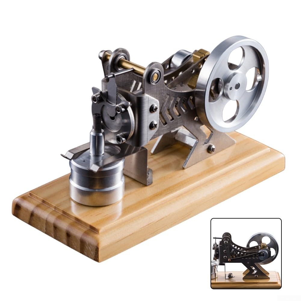 Modello di motore a vuoto Motore termico Kit esperimento scientifico fai da te Strumento di educazione fisica Motore a combustione Dimostrazione Metallo Assemblaggio meccanico Apprendimento