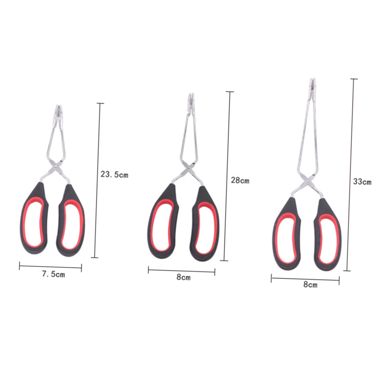 BESPORTBLE 2Pcs Multifunctional Bbq Clip Barbecue Tongs for Cooking Food Clip for Steak Pizza Bread Charcoal Durable Non Slip Design Comfortable Lengthened Handle