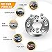 OCPTY 4x100 to 4x108 Wheel Adapters for 124 Spider for 2 for Accent for Accord for Aveo for Celica 1 inch 12x1.5 Studs 67.1mm Hub Bore Forged Wheel Adapters 4 lug 4PCS