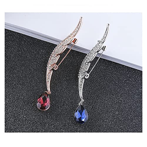 Broche de résidence en cristal chic à porter au bureau ou pour un cocktail élégant