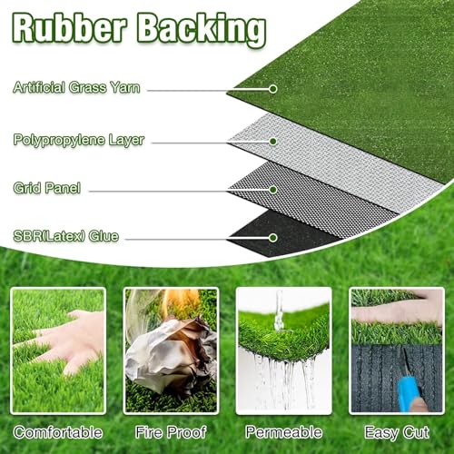 GLOBREEN Grass Pad for Dog Large Size - 2FTx6FT, Dog Potty Training Turf, Indoor Outdoor Pets Pee Fake Grass for Balcony Patio Yard - Image 5
