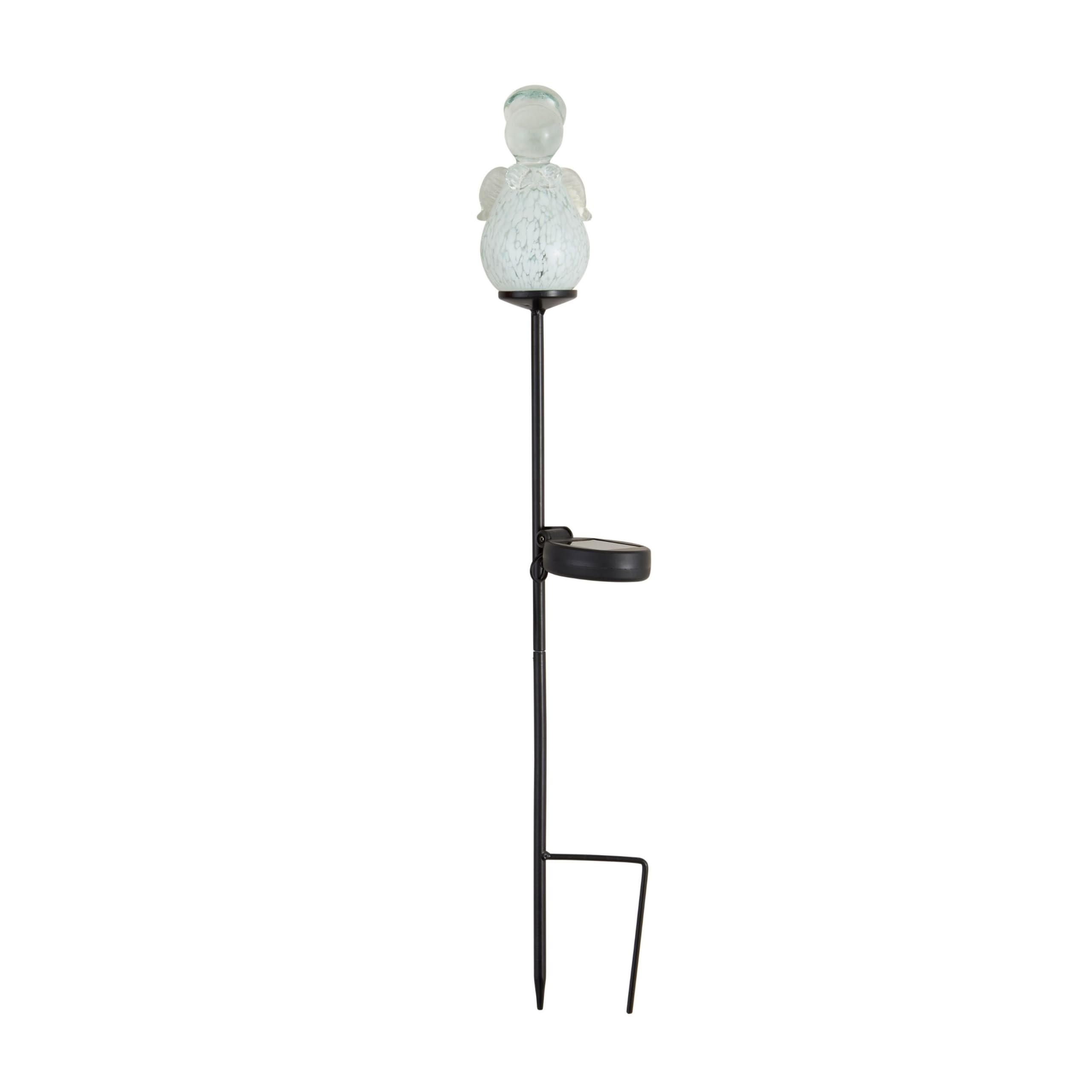 Ange en verre pour décoration de jardin Mud Pie grand modèle unique