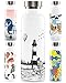 ACUA BOTTLES Edelstahl-Trinkflasche 750ml - Einzigartige Trinkflasche mit inspirierenden Design. Die Thermosflasche hält deine Getränke12 Std. heiß und 24 Std. kalt