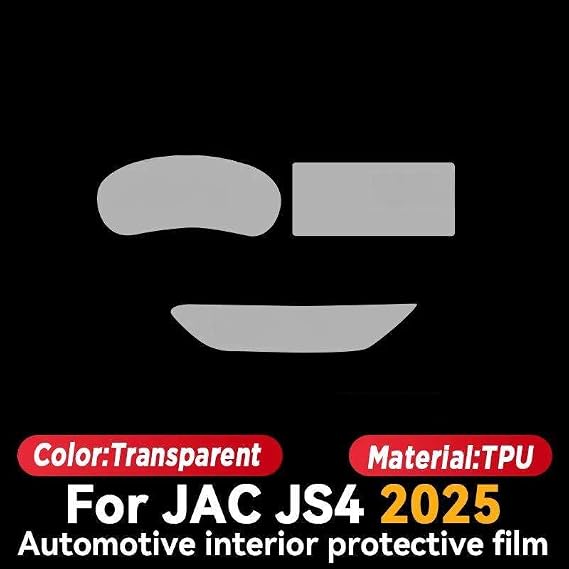 Car Interior Center Console Screen Protective Film Anti-scratch, For JAC JS4 2025 Repair Sticker Accessories