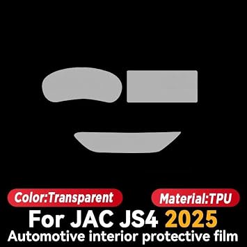 Car Interior Center Console Screen Protective Film Anti-scratch, For JAC JS4 2025 Repair Sticker Accessories