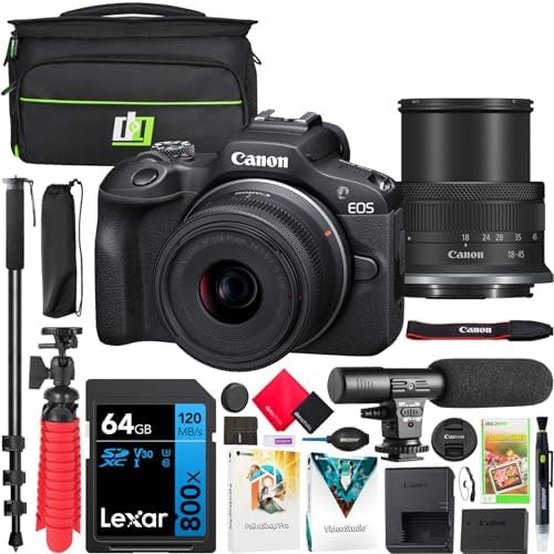 Amazon.com : Canon EOS R100 Mirrorless Camera Body with RF-S 18 