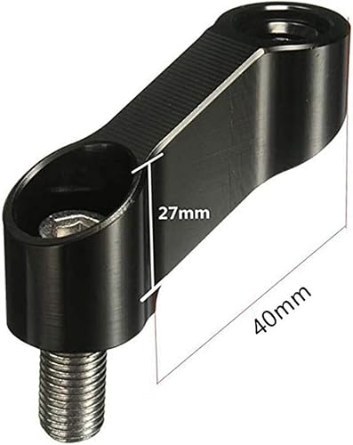 Miniatura 5 de Espejo de bicicleta para motocicleta, elevadores, extensores, adaptadores universales para espejo retrovisor, adaptador de espejo lateral CNC de