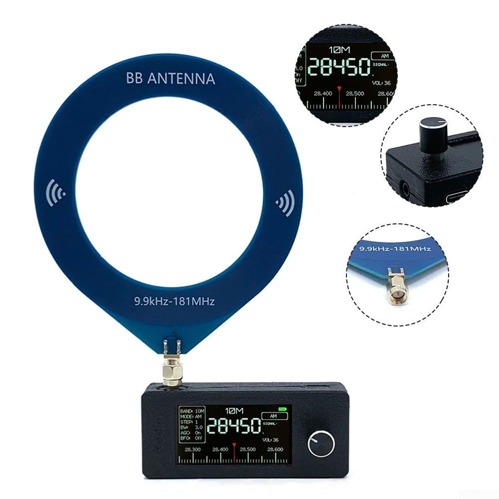 Radio SI4732, radio tascabile da 0,5-108 MHz, batteria da 800 mAh, ricevitore radio portatile a banda completa, per campeggio, escursionismo o uso quotidiano