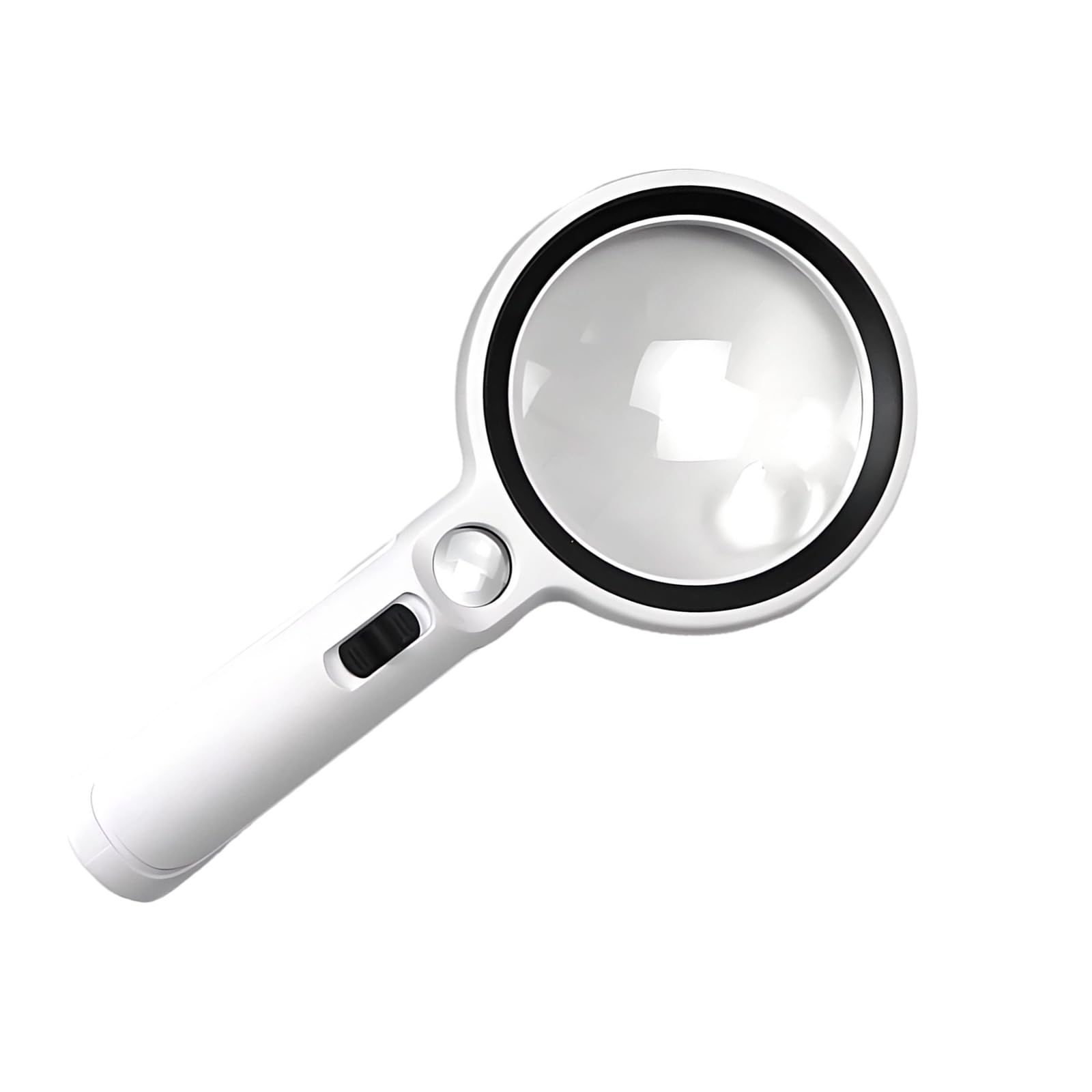 10X / 20X / 45X Magnifier Lens with LED Light Loupe for Inspection Jewelry Stamps Handheld Magnifier Handheld Reading Enlarger with Light