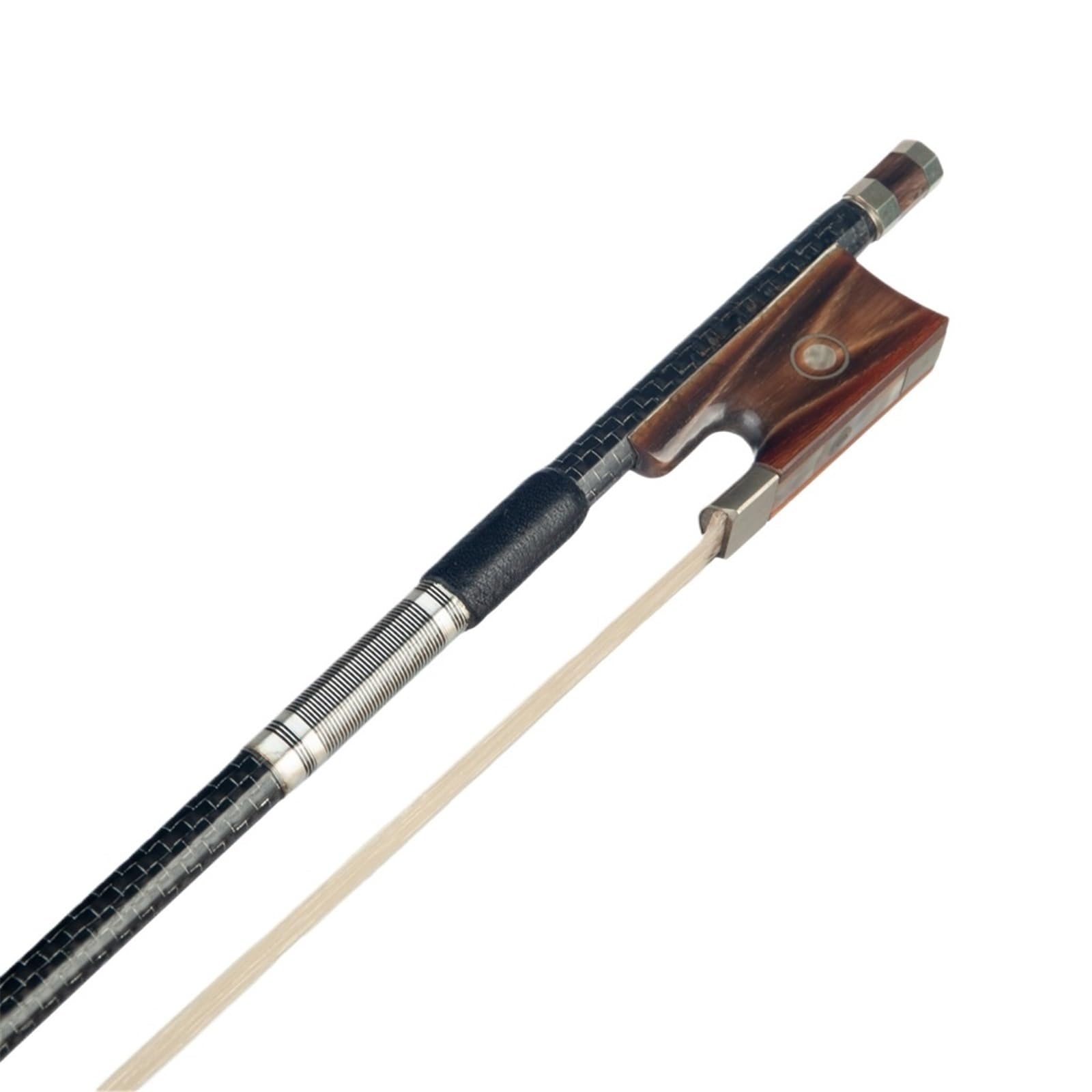 Arco Per Violino Accessori Per Arco Per Violino In Fibra Di Carbonio Argentata A Scacchi Misura 4/4(1/8)