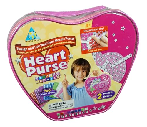 Sticky Mosaics Heart Purse sac mosaïque enfant pour s'occuper le mercredi après-midi