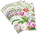 Caspari - Disposable Folded Bathroom Hand Towel, Edwardian Garden Ivory Guest Towel, Multicolor