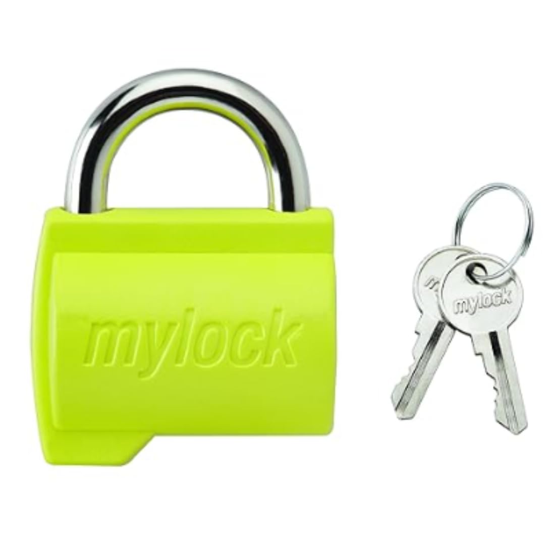 Zuvoy Candy Padlock | Lightweight & Durable | Bag Lock | 2 Keys | 6666 (Multicolor, Painted Finish) - Metal-image-26