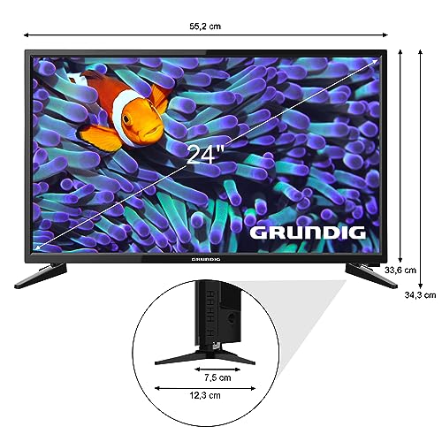 GRUNDIG 24 GHB 5340 - Fernseher 24 Zoll (59 cm) LED TV, HD Ready, 400 HZ, Dolby Digital, HD Triple Tuner, HDMI, USB, CI+, Schwarz – Bild 3