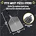 Checkered Chef Pizza Peel - Extra Large, Stainless Steel Metal Pizza Paddle with Folding Handle, Outdoor Pizza Oven Accessories - 13 Inch x 15 Inch