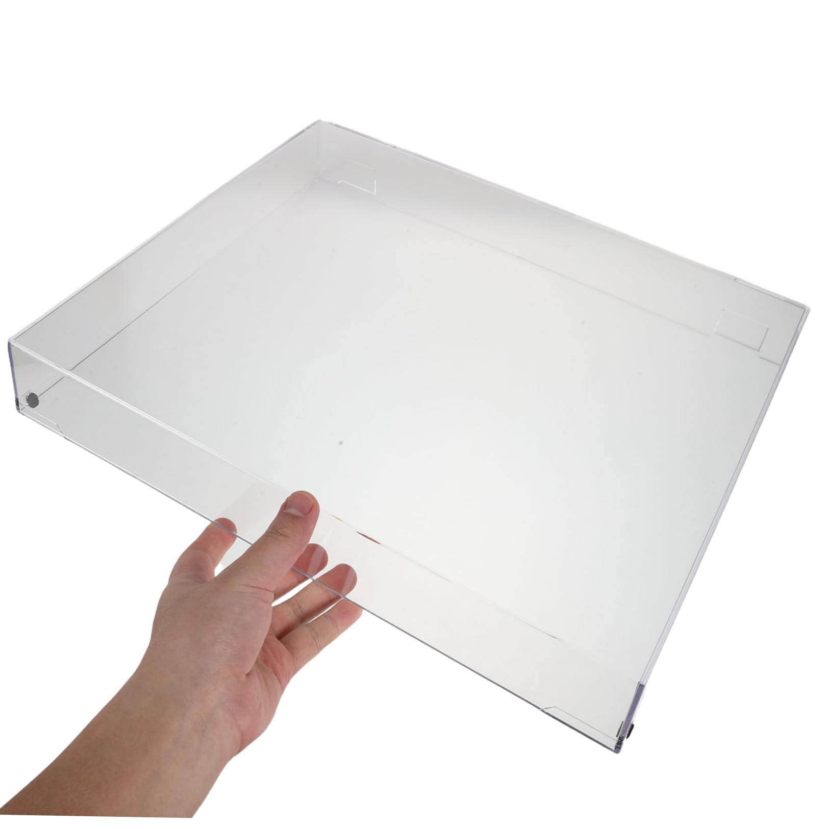 Copertura Antipolvere in Acrilico Leggero Trasparente per Vinile Design per Componenti Stereo, per Ambienti Audio Domestici