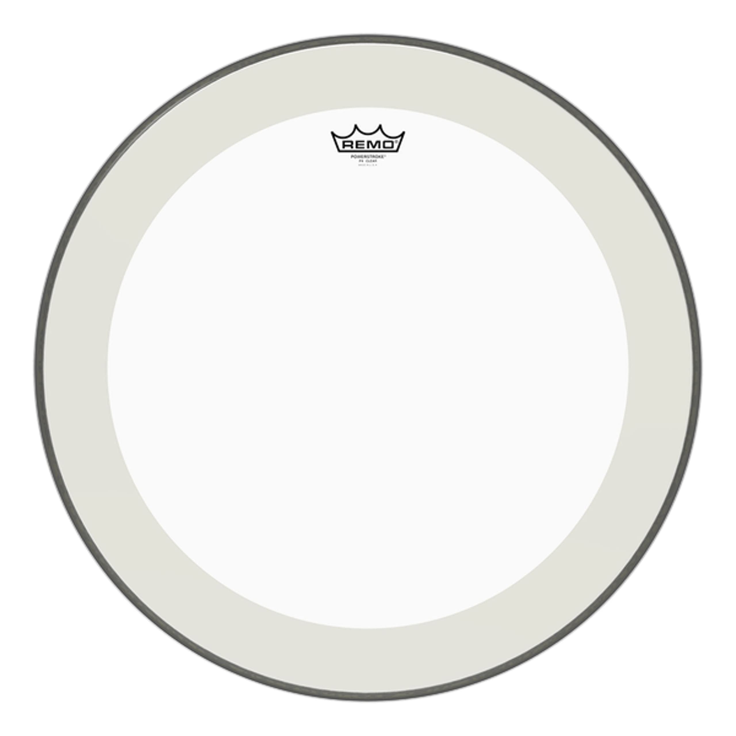 Remo drumhead Powerstroke 4 Clear – With 3-mil damper ring – 10″ – P4-0310-BP
