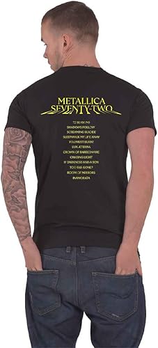 Miniatura 2 de Metallica Camiseta M72 Seasons Squared Cover Oficial Unisex Negro