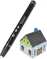 Caneta 3D RP900A Display OLED, Operação Simples Preta, 3 Botões, Impressão com Filamento ABS/PLA 1,75mm, Aquecimento em 38s